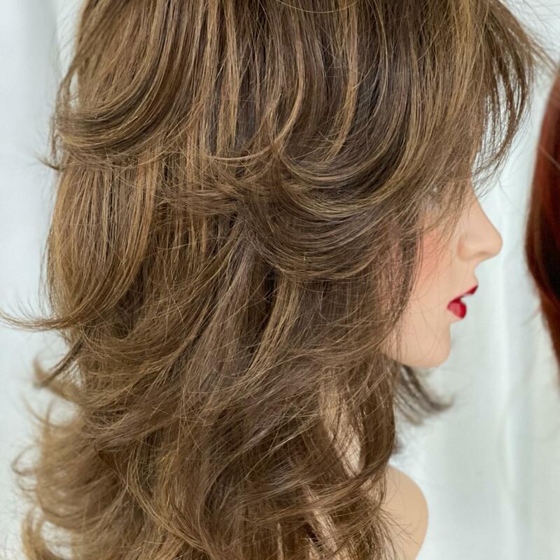 Custom Human Hair Hand Tied Form Fitted to Client.  Color Highlights to Spec.  Medical wig cranial prosthesis