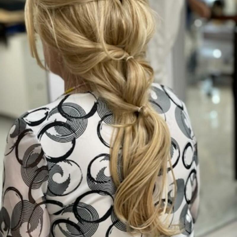 CustomTopper,  Human Hair Hand Tied Form Fitted to Client.  Color Highlights to Spec.  Medical wig cranial prosthesis